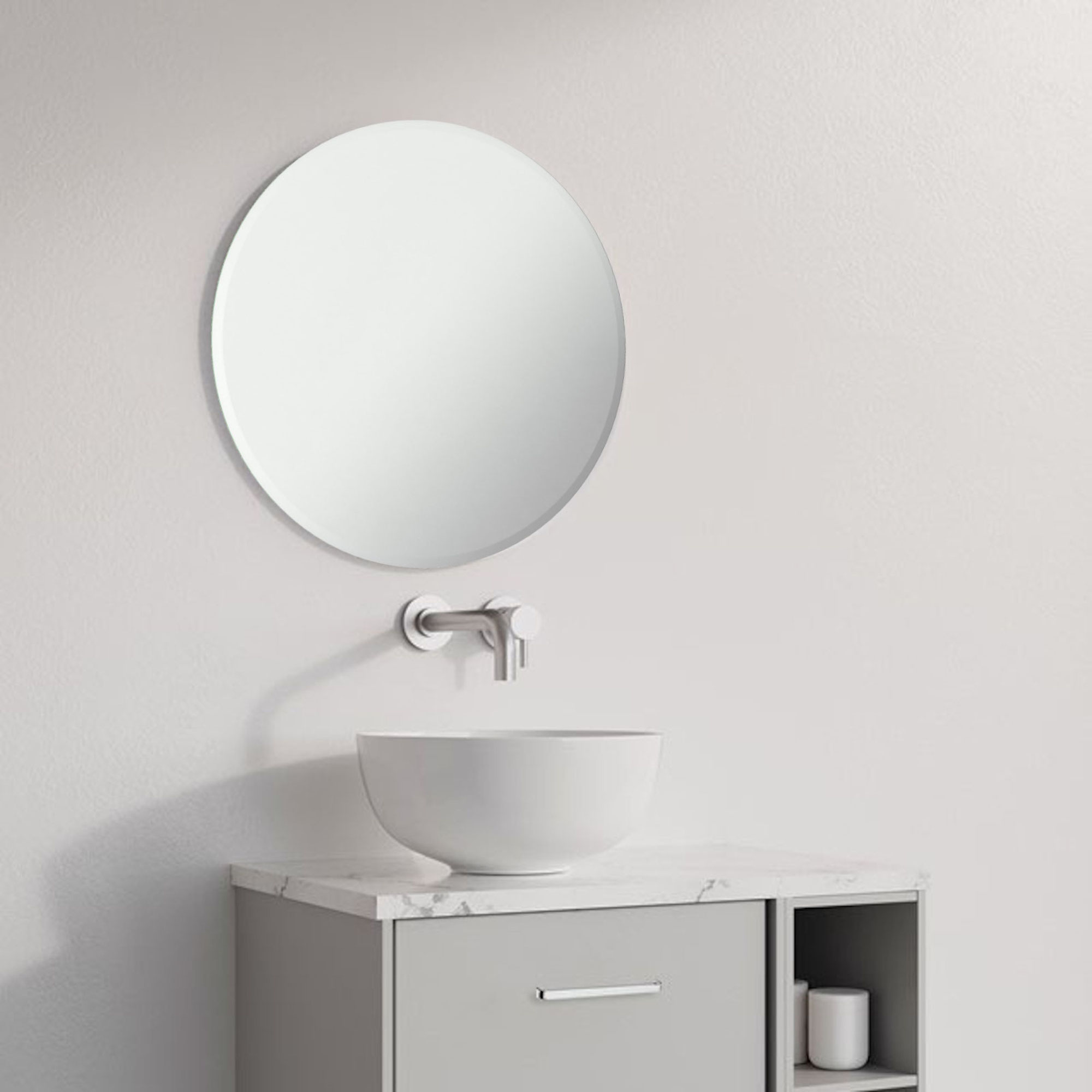 ENKI, Horizon BM014, 400mm Round Polished Edge Frameless Mirror image